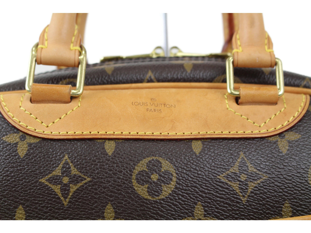 Louis Vuitton Canvas Brown Monogram Trouville Beige Handbag Brown Tan